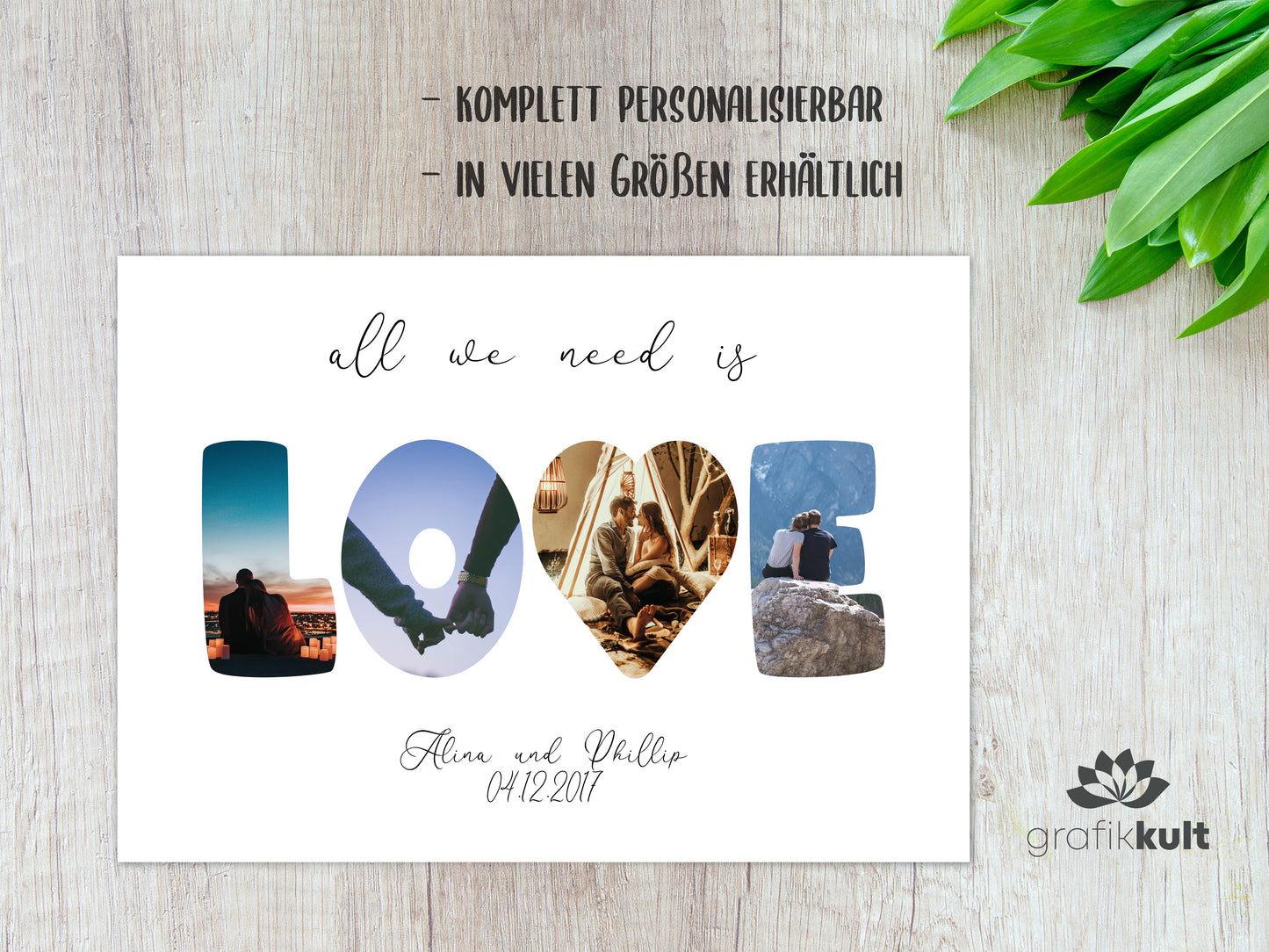 Love Poster Fotocollage