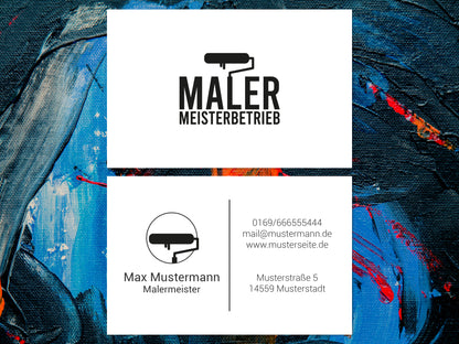 Visitenkarten erstellen und auf premium Papier drucken lassen | 85 x 55 mm Karten auf 350g Kraftpapier
