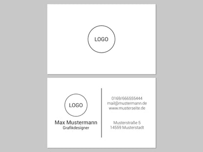 Visitenkarten erstellen und auf premium Papier drucken lassen | 85 x 55 mm Karten auf 350g Kraftpapier