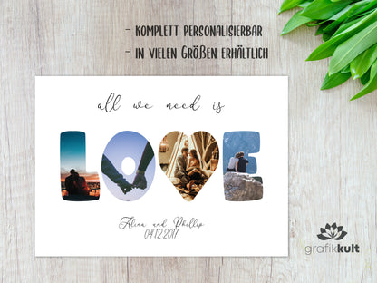 Love Poster Fotocollage